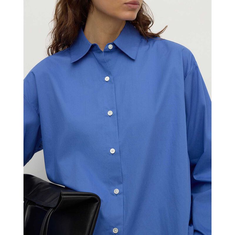 Assembly Label Micha Poplin L/S Shirt New Blue image number 2
